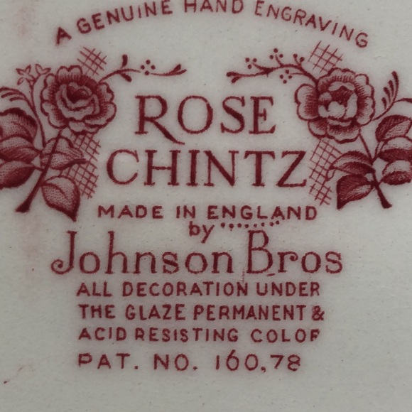 Gorgeous Johnson Brothers Rose Chintz Pink 11" Oval Serving Platter - Picture 9 of 9